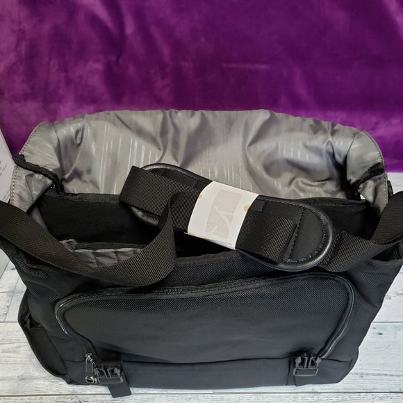 NWT Samsonite Perfect Fit Laptop Computer Messenger Travel Bag Black - Picture 6 of 16